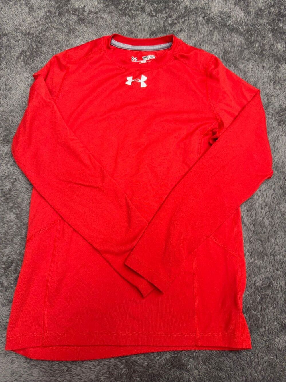 Under Armour ColdGear Youth Medium Red Long Sleeve Shirt!